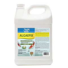 API POND ALGAEFIX front label showing product name and treatment benefits
