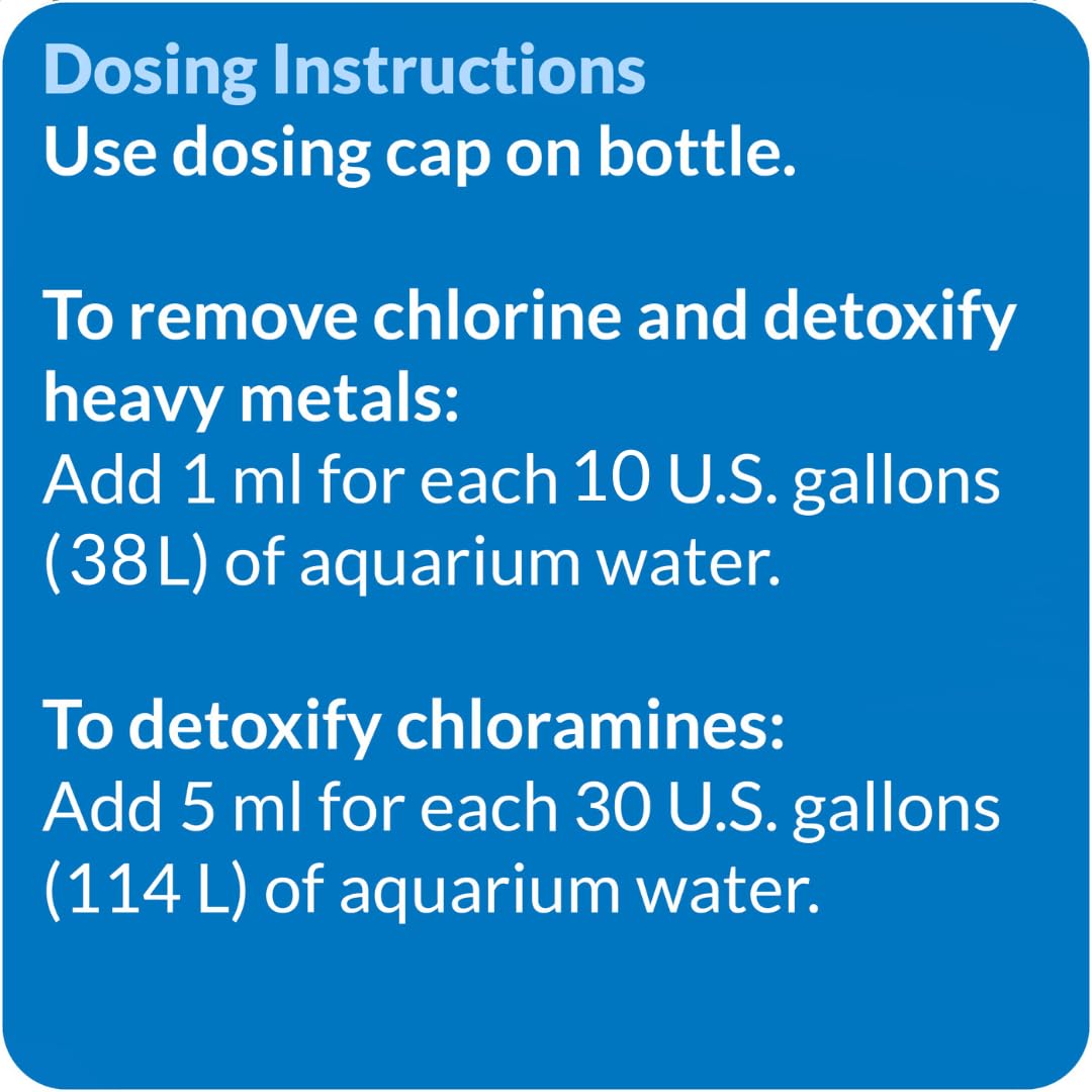API treated aquarium water before and after showing improved safety benefit