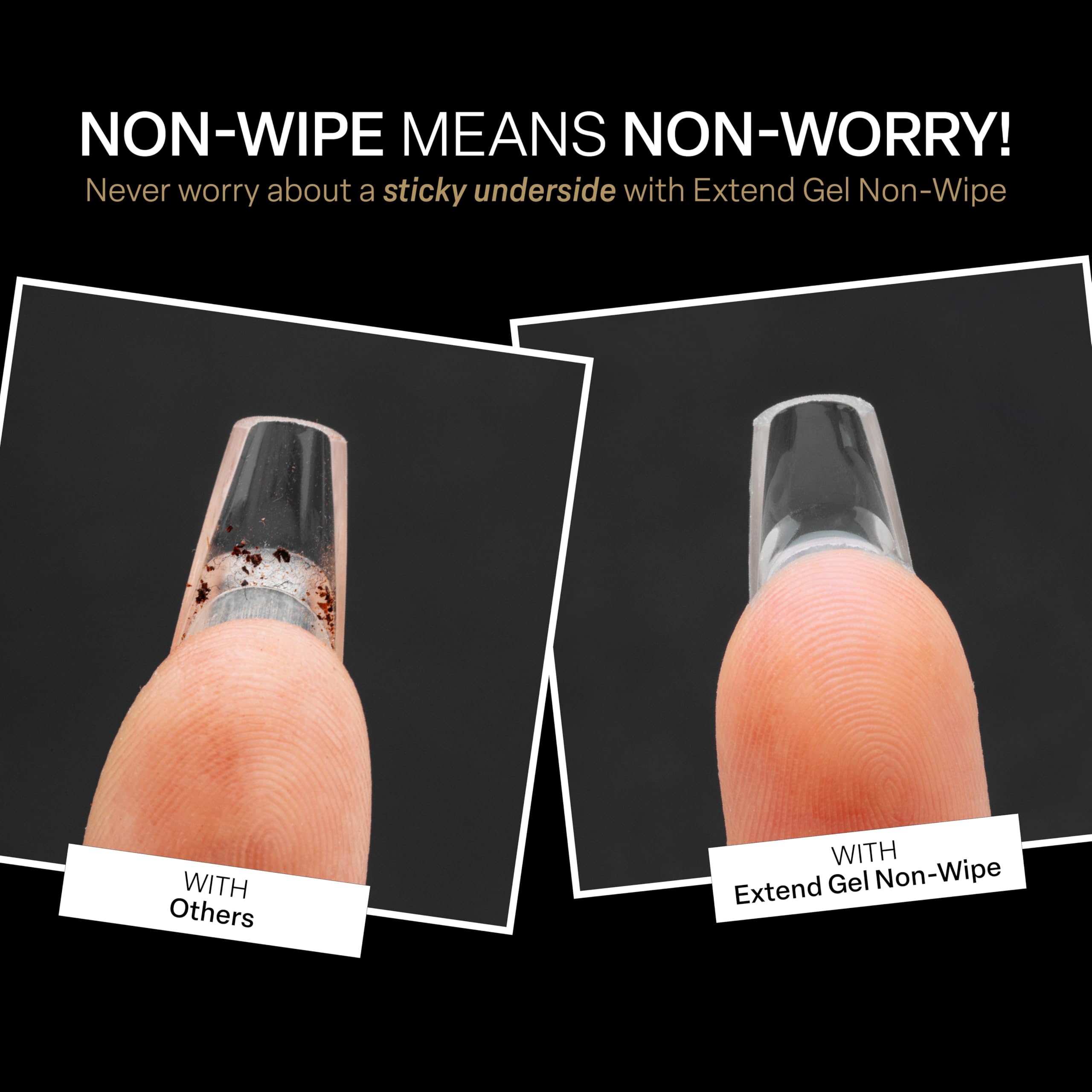 APRÉS extend gel texture swirl highlighting smooth medium viscosity for effortless application