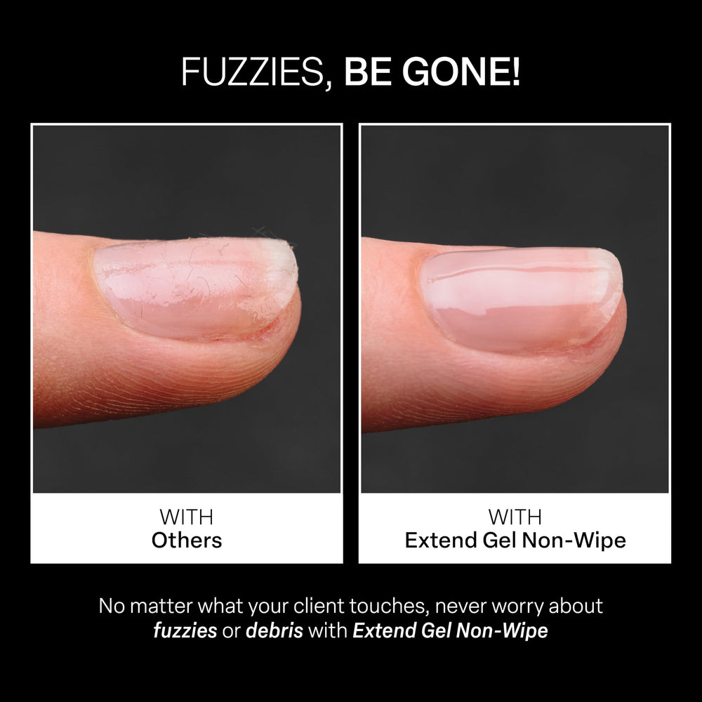 APRÉS gel used to attach Gel‑X tip showing secure placement and reduced lift benefit