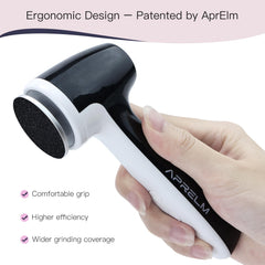 APRELM E7 roller close-up showing texture and grit for efficient skin smoothing