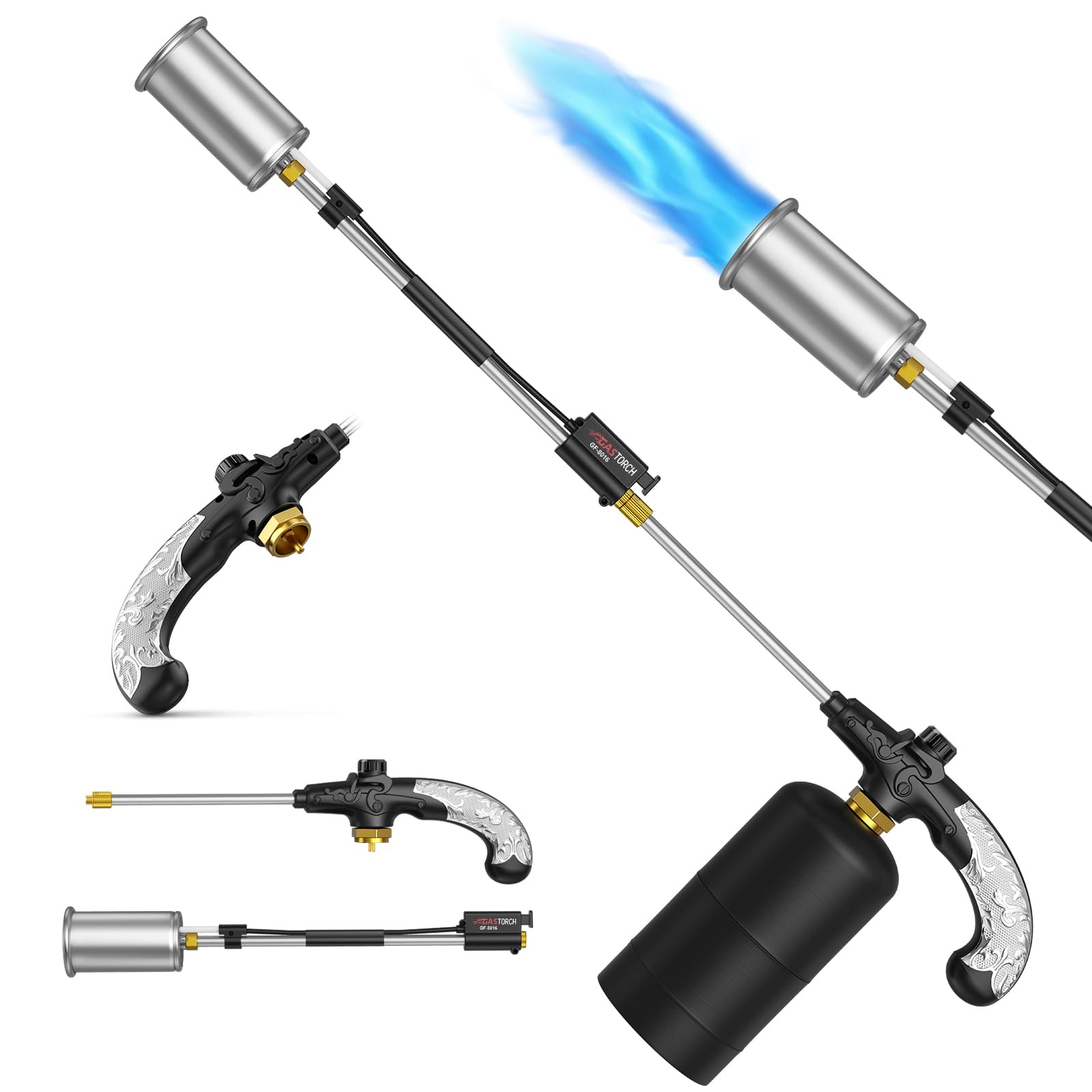 ApyraX torch front view showing robust build and safety features