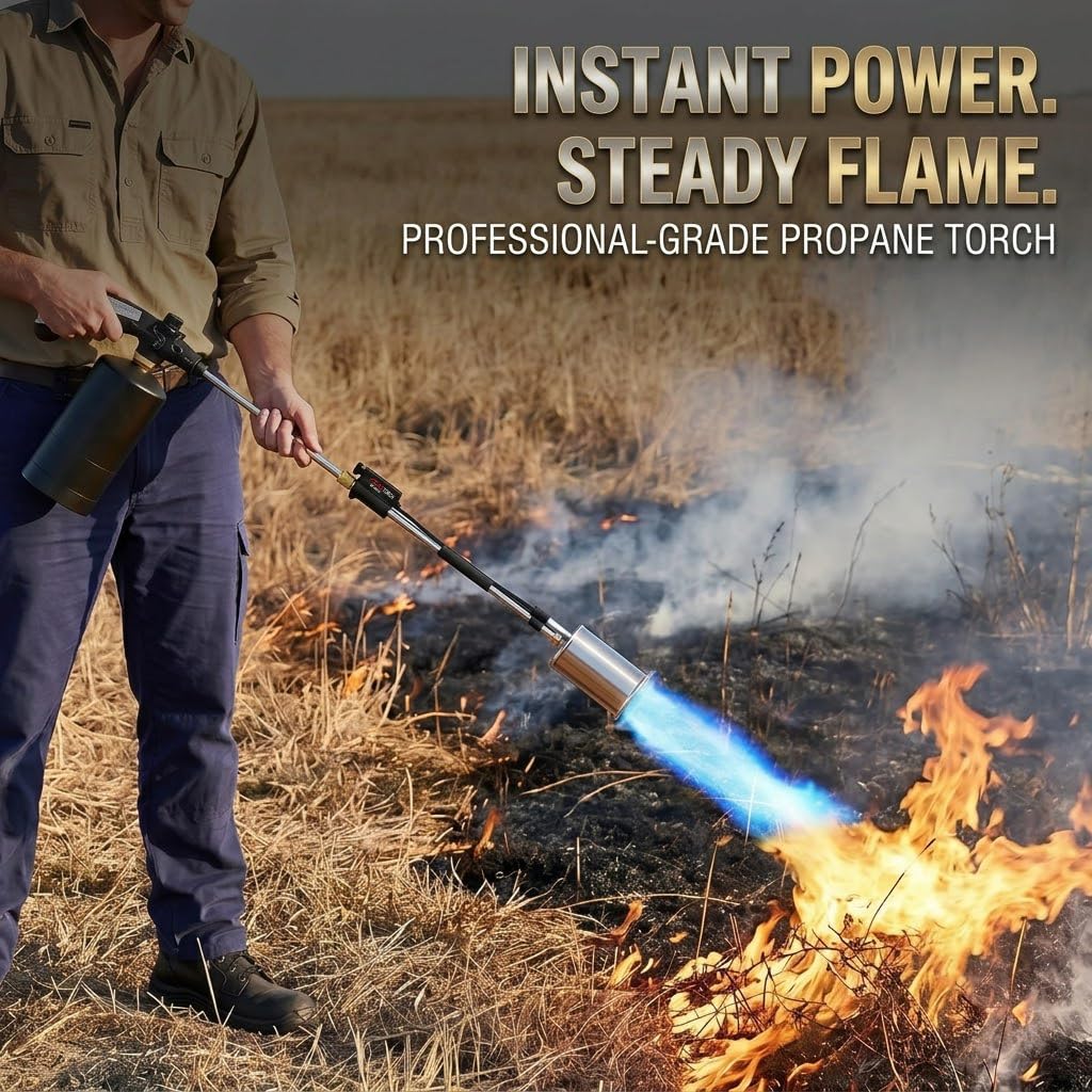 ApyraX torch in garden setting illustrating versatile outdoor tasks