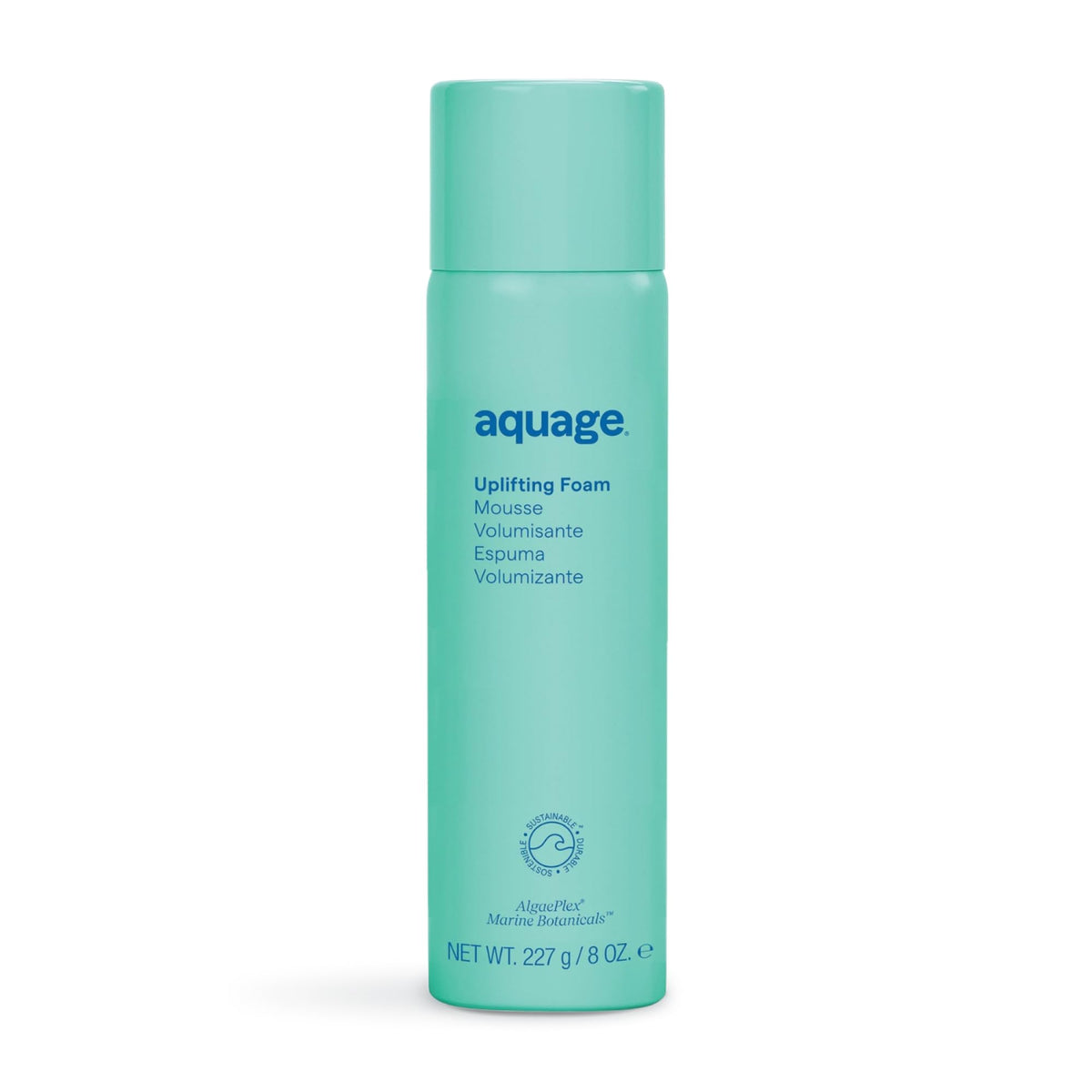 Aquage front packaging showing product and benefit of lightweight volume