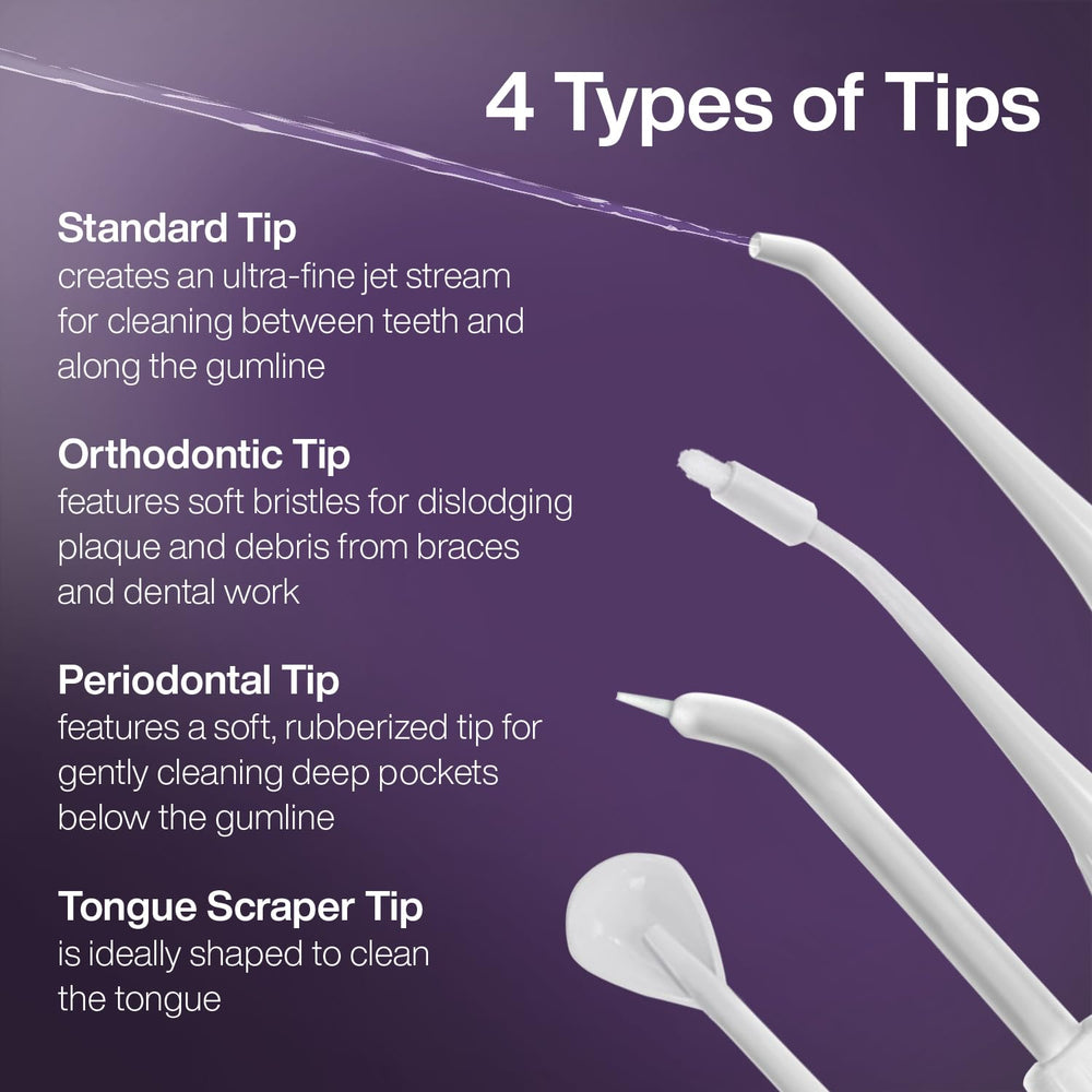 AquaSonic tongue scraper tip close detail for fresher breath and surface cleaning