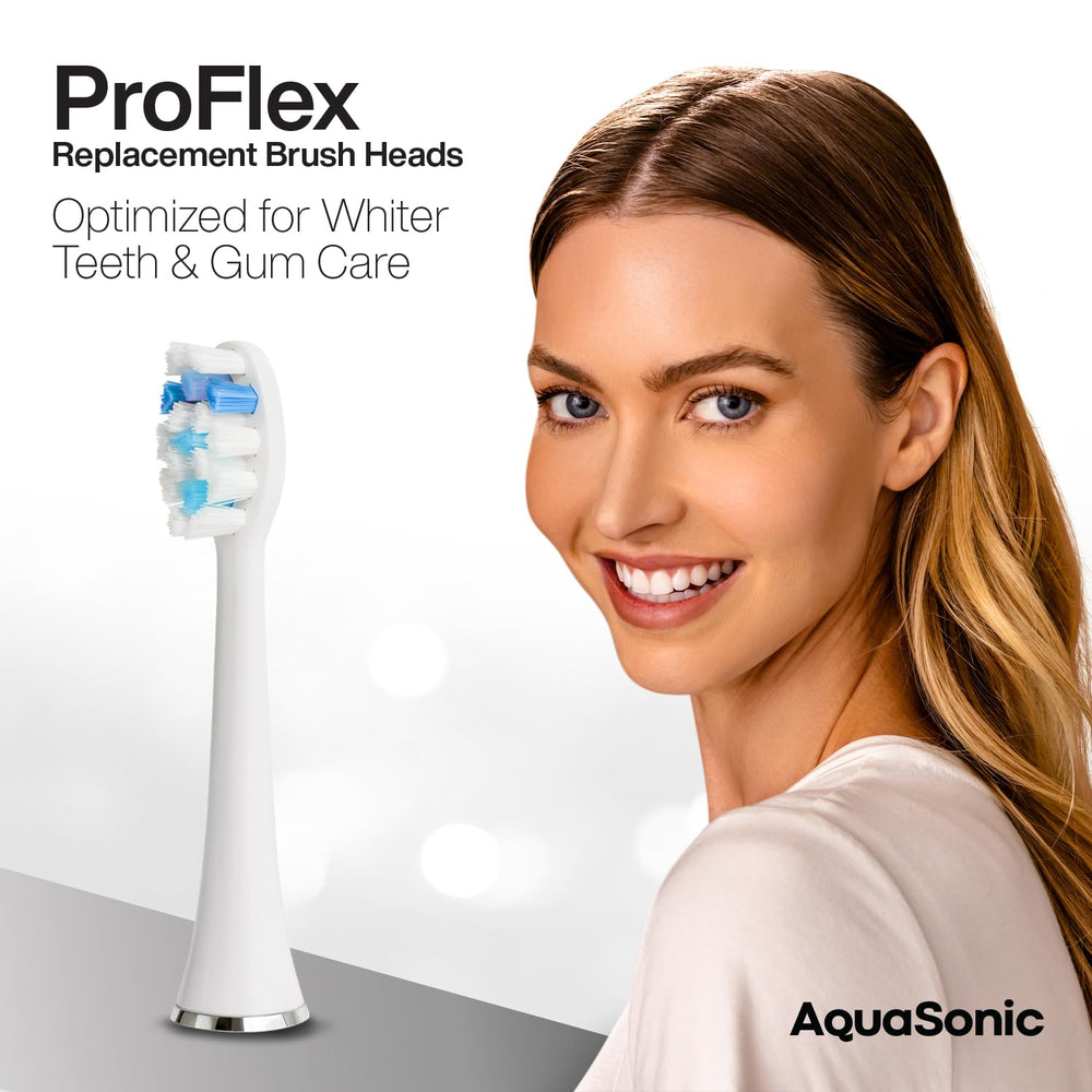AquaSonic close-up of ProFlex bristles highlighting angled cleaning action