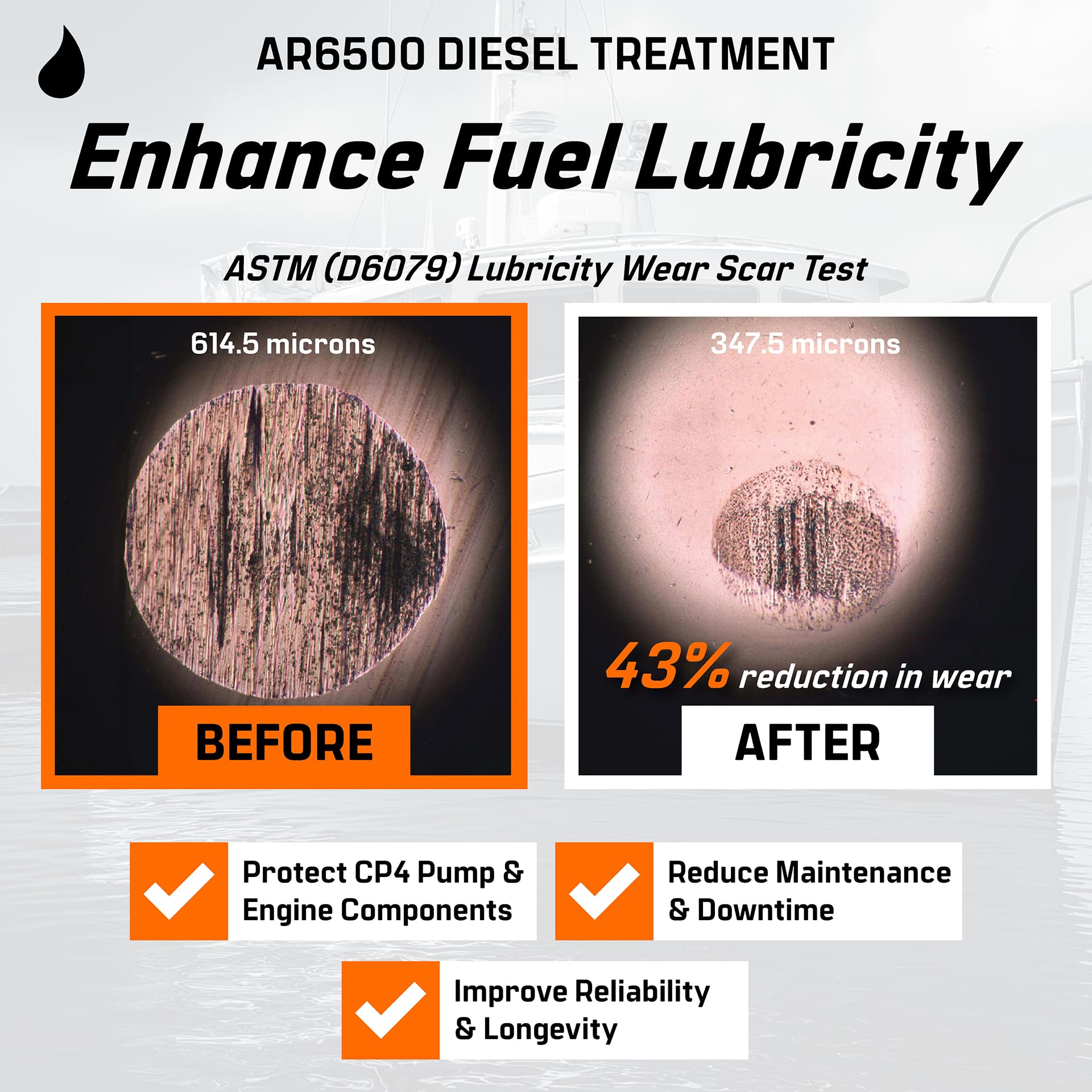Archoil AR6500 liquid texture close-up showing concentrated formula clarity