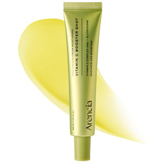 ARENCIA front bottle showing clean packaging and brightening benefits