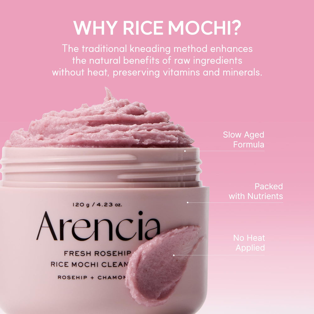 ARENCIA on bathroom counter during skincare routine showing daily-use convenience