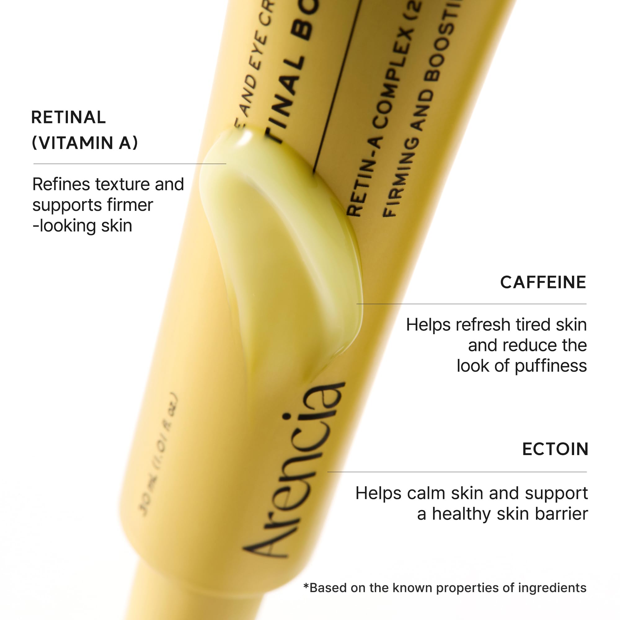 ARENCIA bottle styled in night routine showing layering convenience