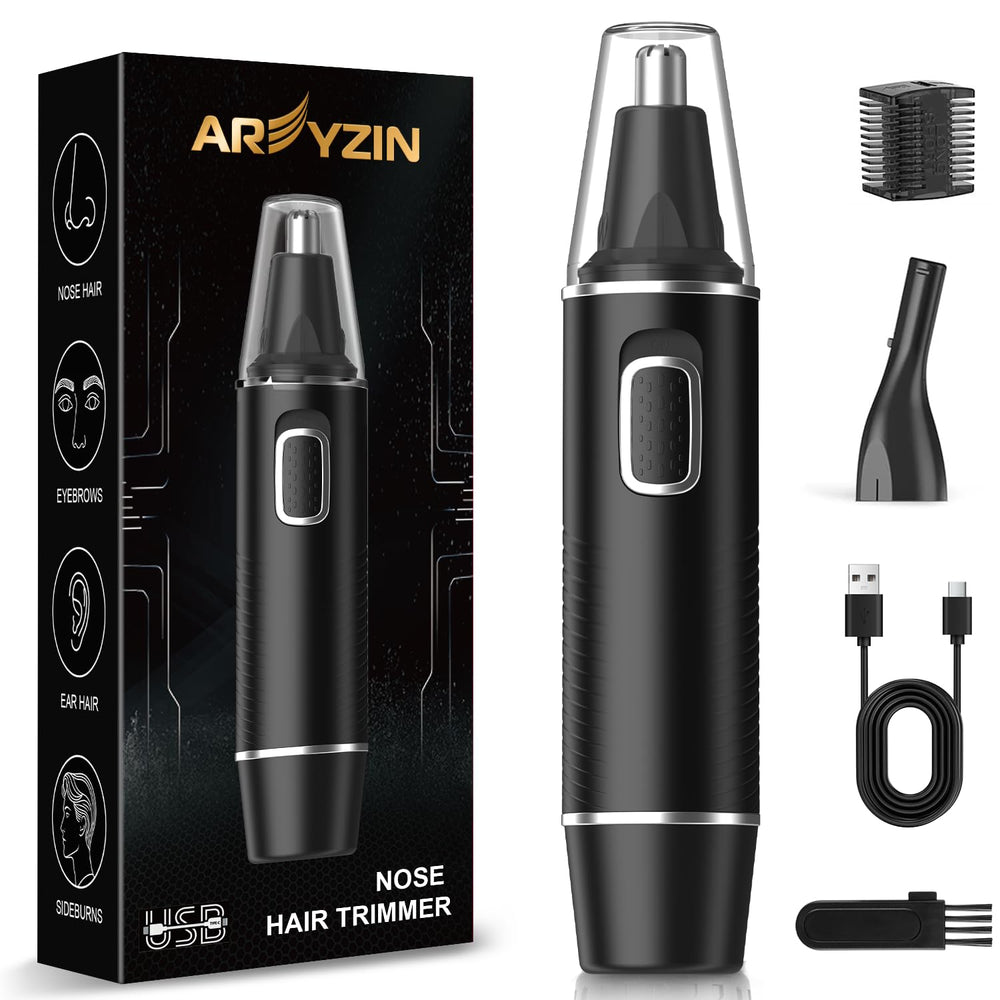 AREYZIN front view compact trimmer showing ergonomic grip and portability