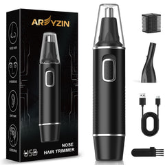 AREYZIN front view compact trimmer showing ergonomic grip and portability