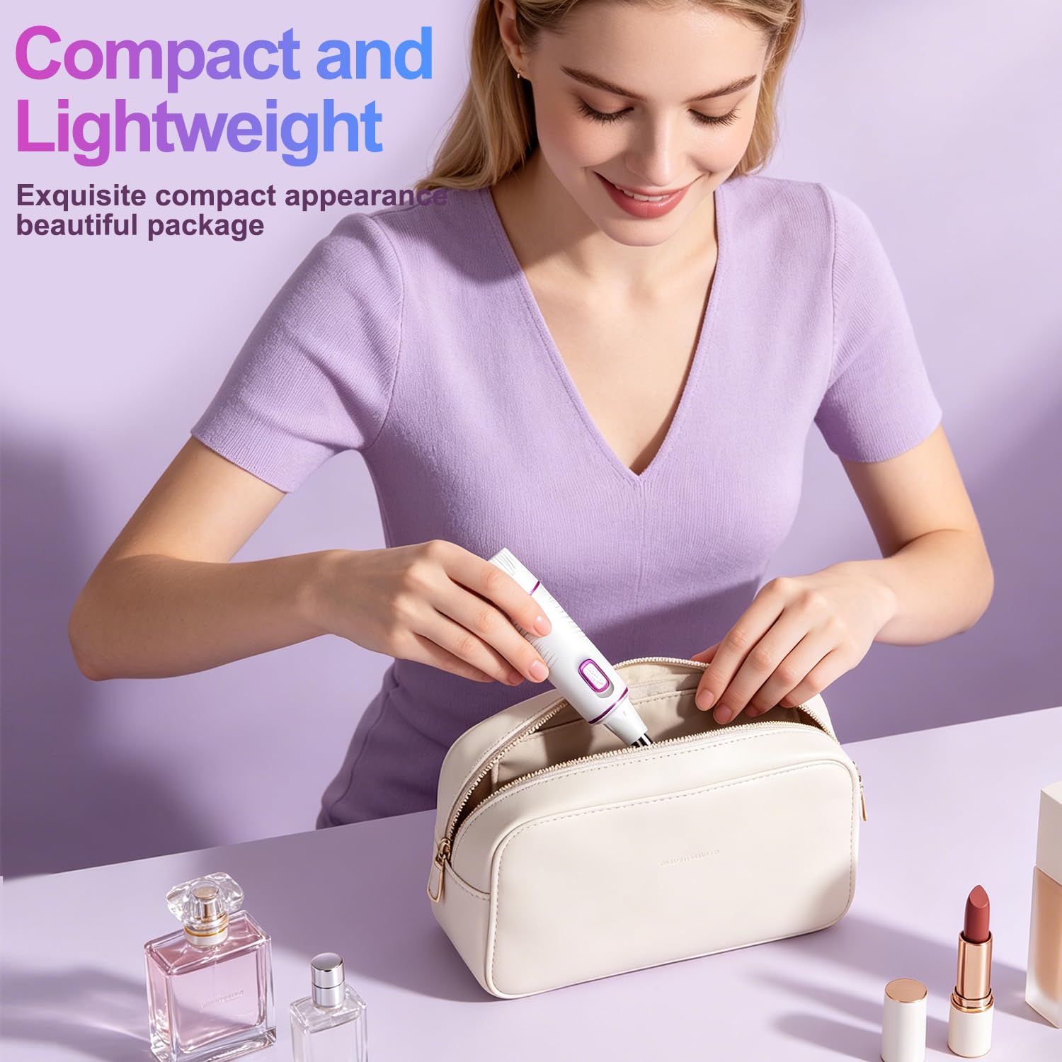 AREYZIN detachable head removed for rinsing showing easy cleaning benefit