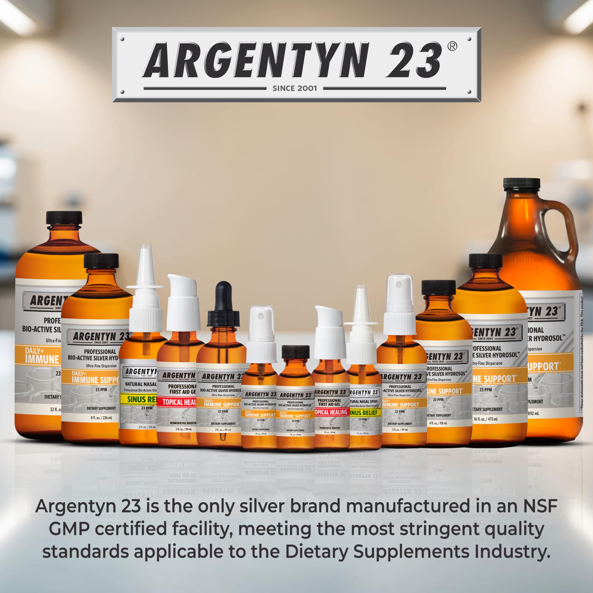 Argentyn 23 in bathroom lifestyle setting showing daily routine use