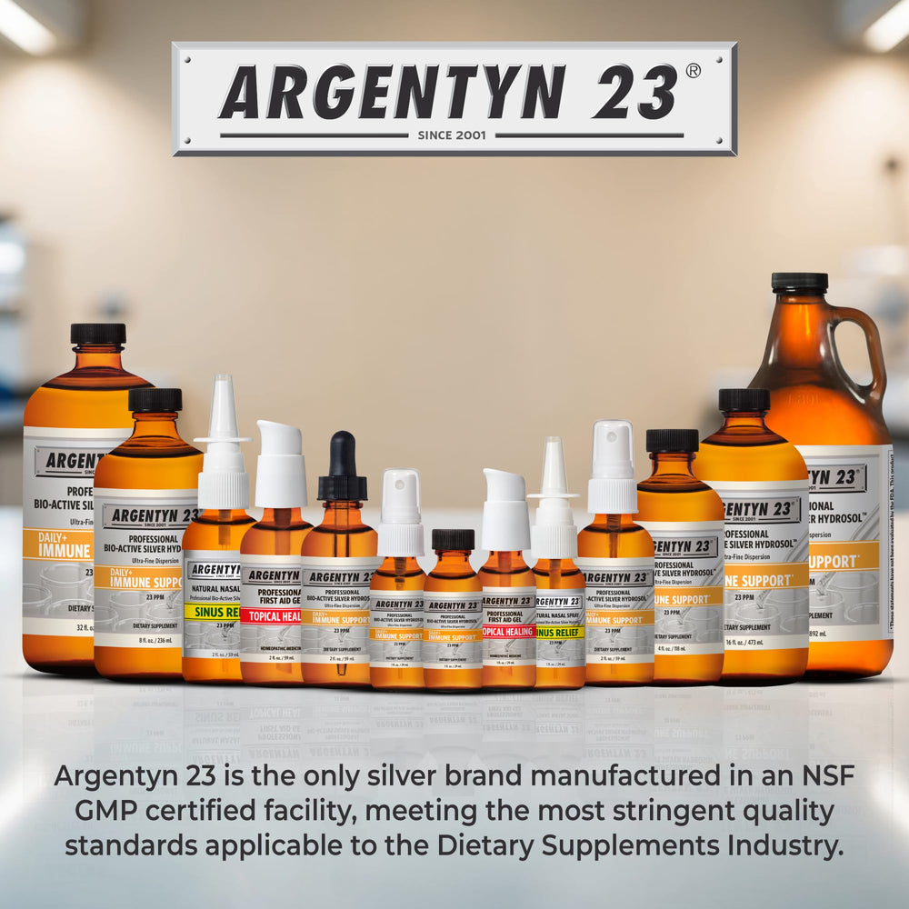 Argentyn 23 in bathroom lifestyle setting showing daily routine use