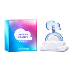 Ariana Grande Cloud bottle close-up highlighting cap and glass detail for luxe appeal