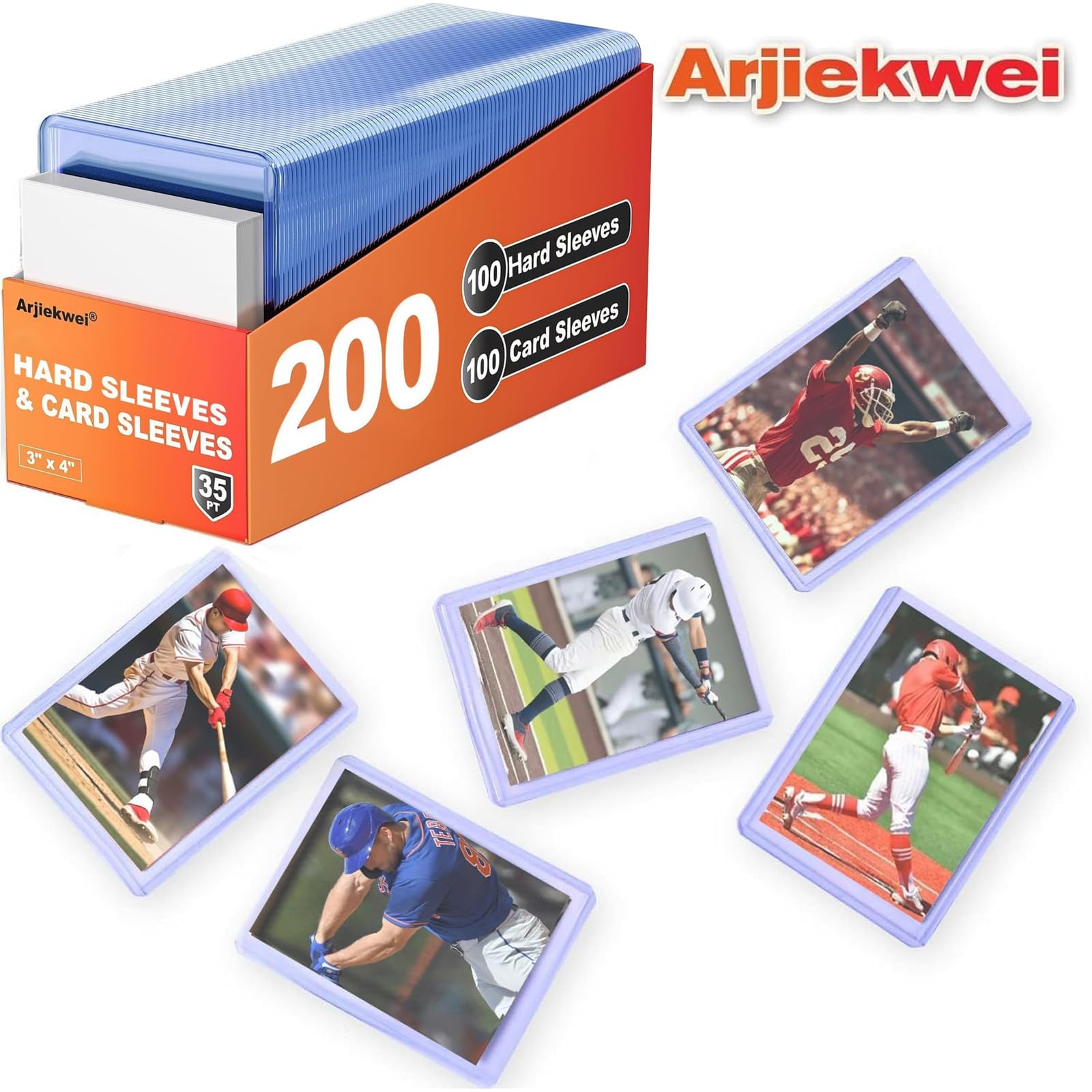 Arjiekwei sleeves in binder display showcasing organized, protected collection