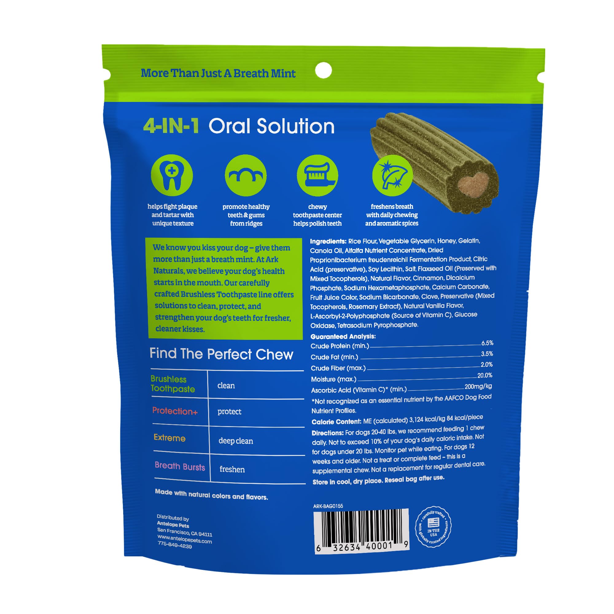 ARK NATURALS close-up of toothpaste-like center showing polishing action