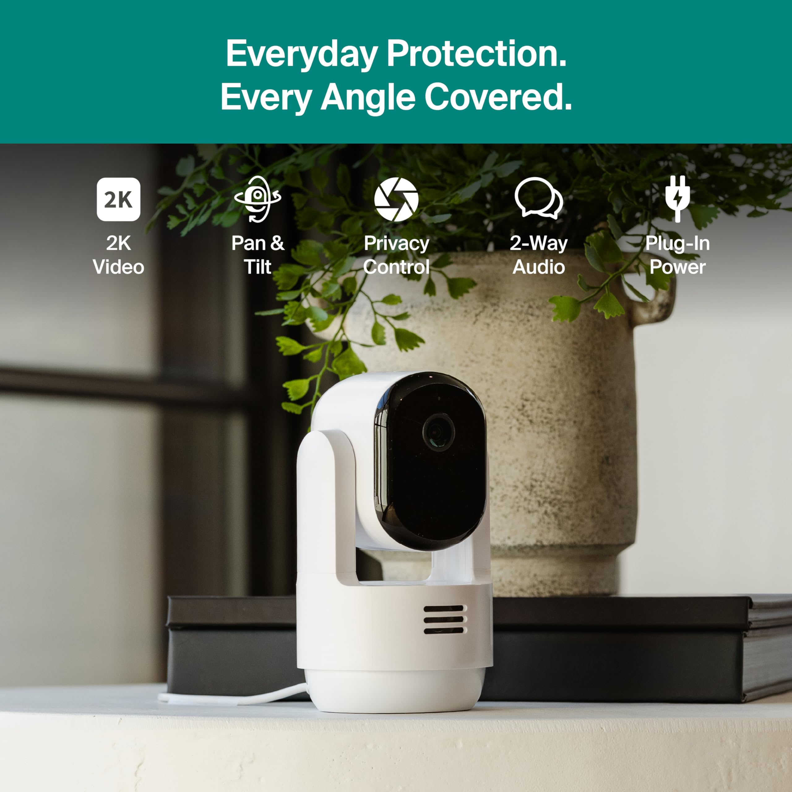 Arlo Essential night vision view showing clear low-light visibility for safety