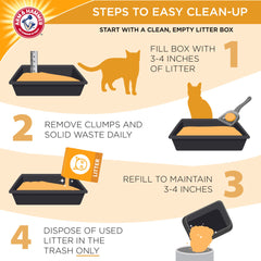 arm & hammer macro of granule texture highlighting odor-sealing action
