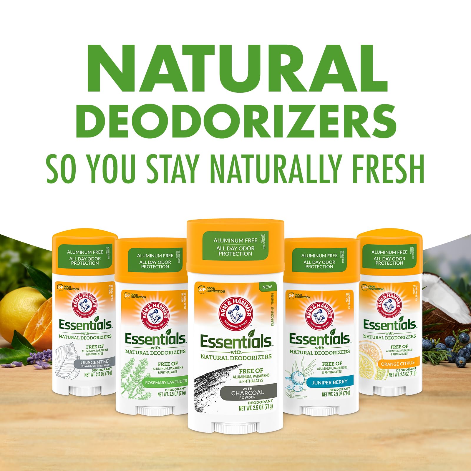 Arm & Hammer deodorant on bathroom counter illustrating daily routine ease