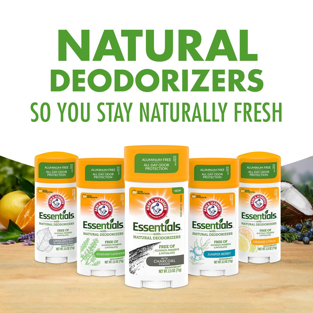Arm & Hammer deodorant on bathroom counter illustrating daily routine ease