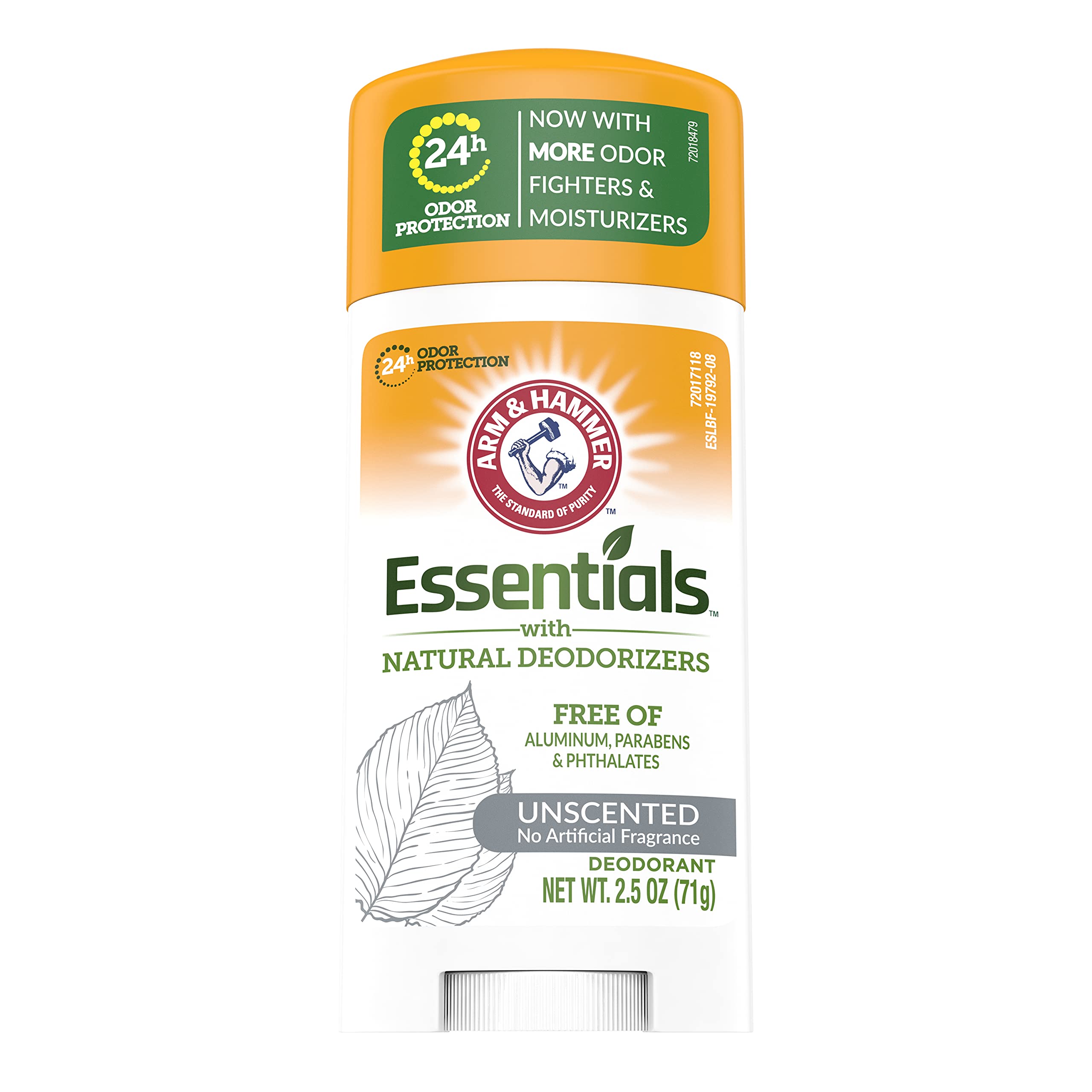Arm & Hammer deodorant stick open to show easy application benefit