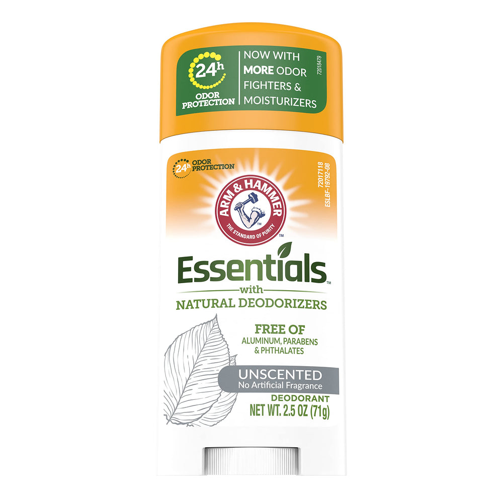Arm & Hammer deodorant stick open to show easy application benefit