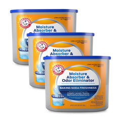 Arm & Hammer front packaging of 14 oz tub showing product benefit of moisture control