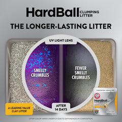ARM & HAMMER tight scoopable clump demonstrating easy cleanup benefit