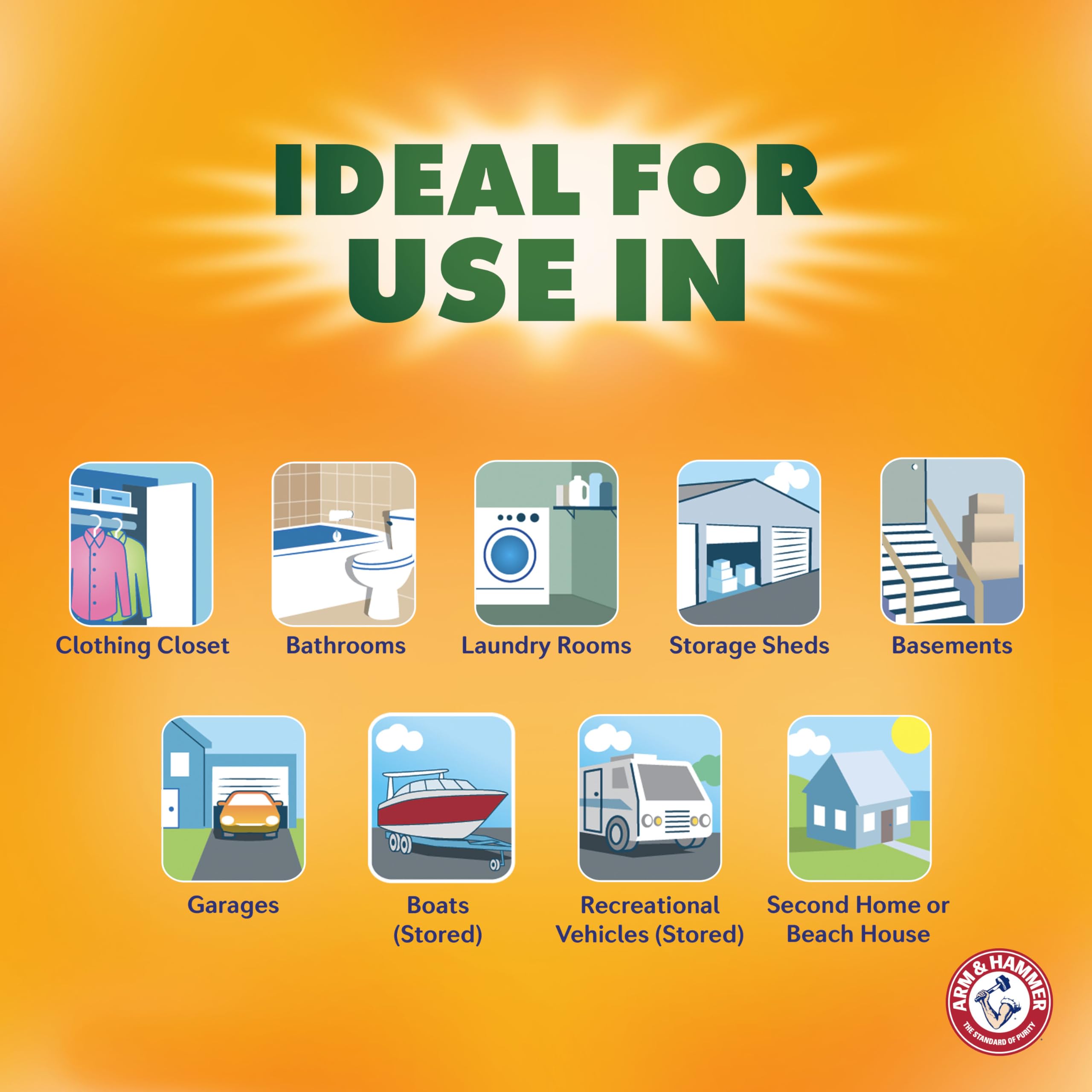 Arm & Hammer product label and ingredient list showing baking soda and charcoal
