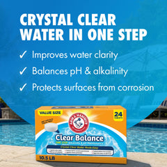 ARM & Hammer tablet close-up texture highlighting pre-measured formula for hassle-free dosing