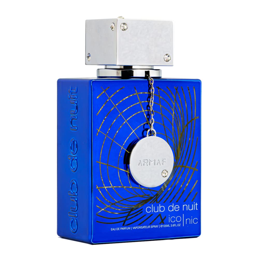Armaf bottle front view showing sleek design and label, highlights brand prestige