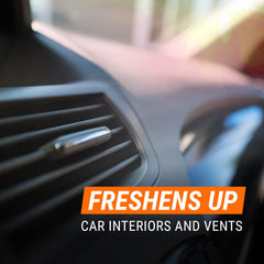 Armor All fogger in use inside a car providing fast odor removal
