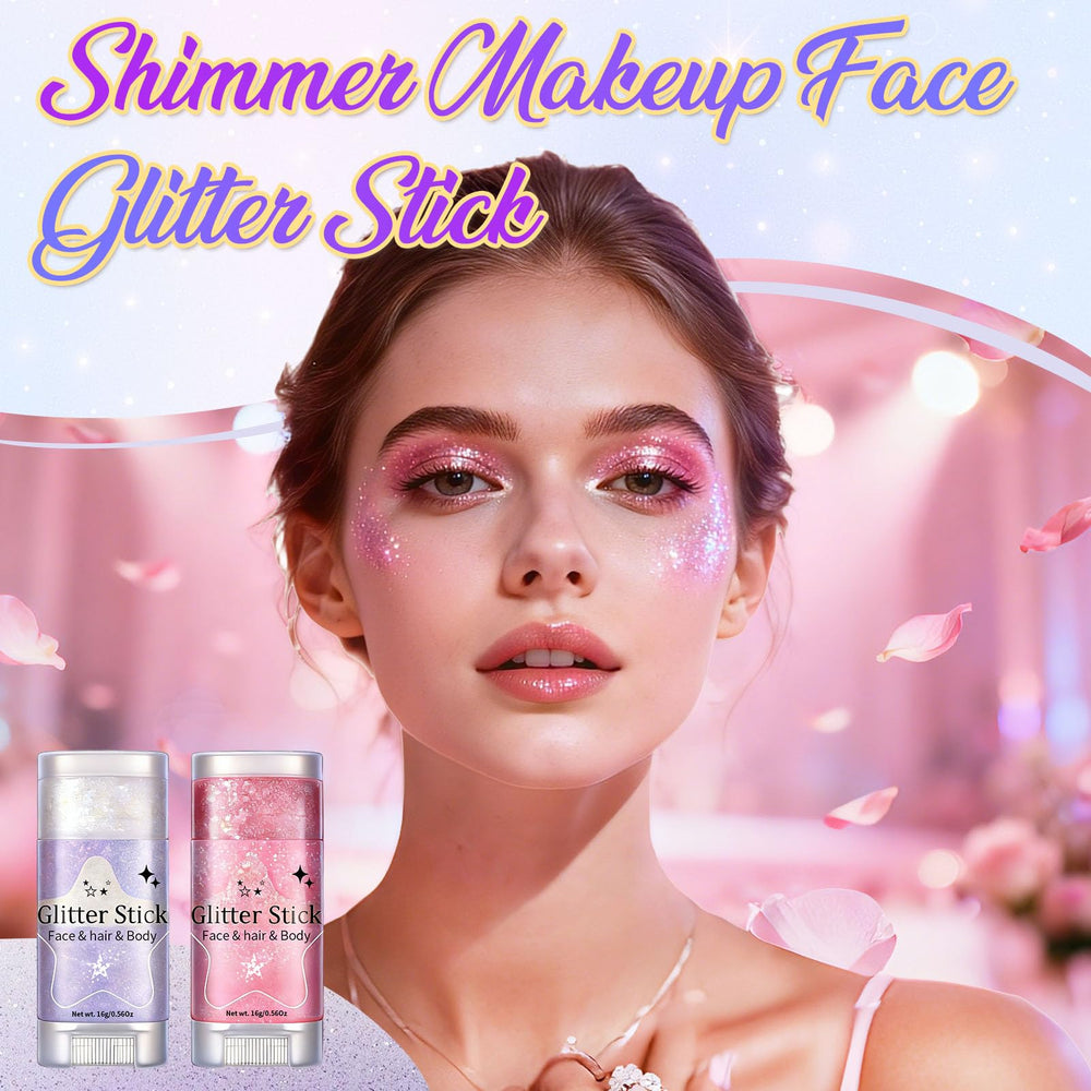 AROIC applied on child cheek demonstrating quick, precise festive shimmer