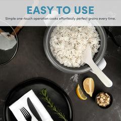 AROMA removable lid and included accessories displayed for quick dishwasher cleaning