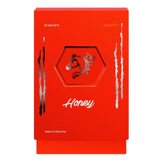AR&R honey pouring from sachet into spoon showing convenient portioning benefit