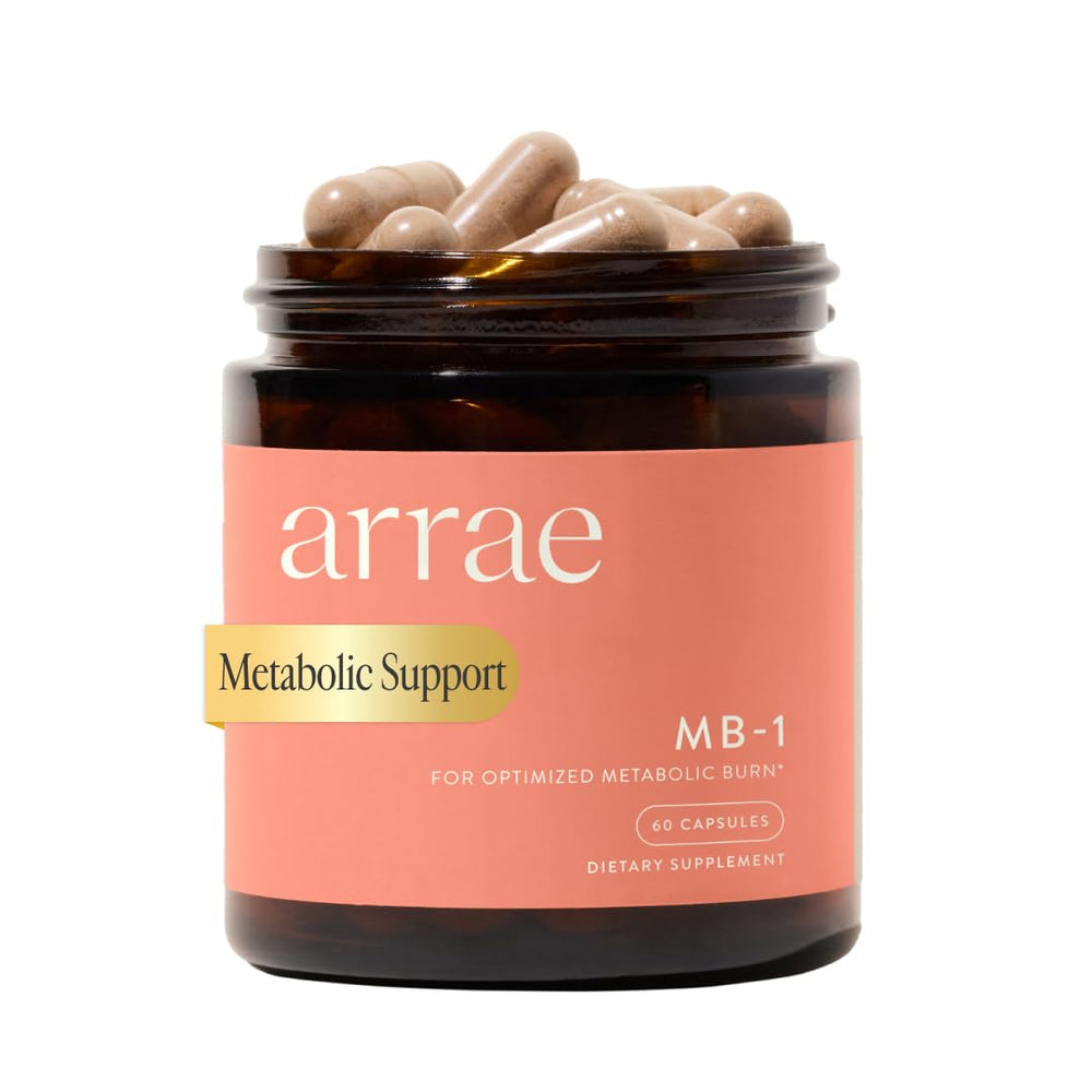 Arrae MB-1 front packaging showing bottle and label for clean support