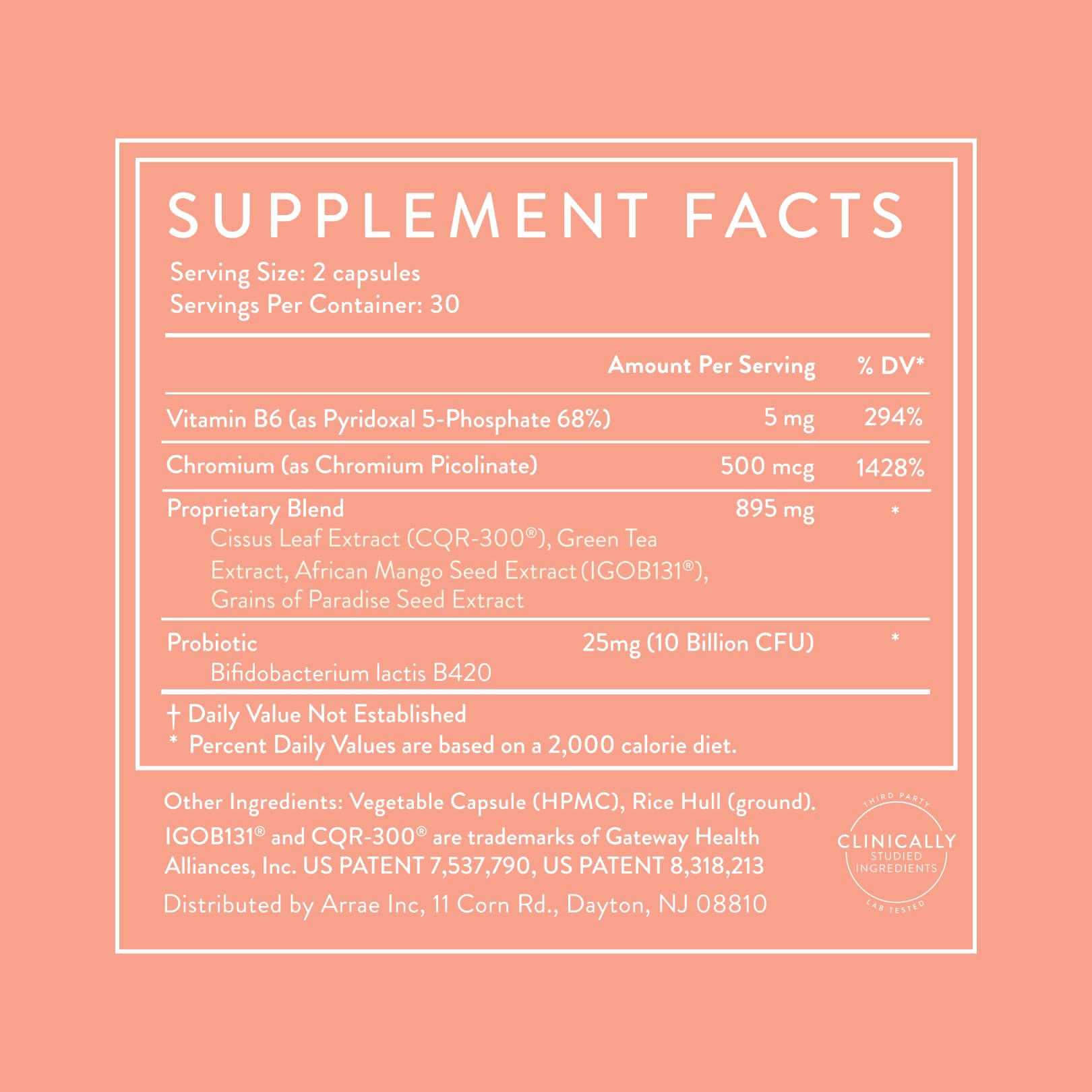 Illustration of Arrae MB-1 probiotic ingredient highlighting gut comfort benefit