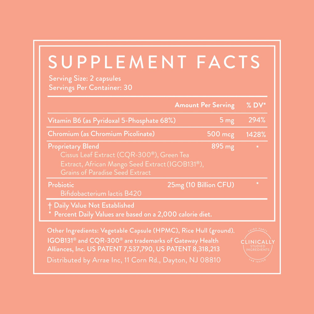 Illustration of Arrae MB-1 probiotic ingredient highlighting gut comfort benefit