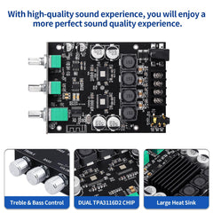 ARRAROWN side view of Bluetooth USB and AUX ports for versatile connectivity