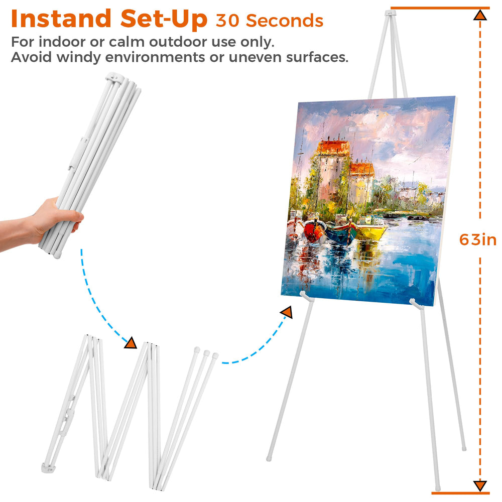 ARTASY easel folded inside carry bag for compact transport and protection