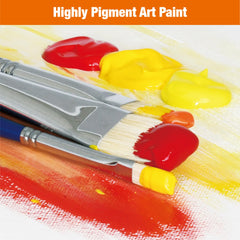 Artbreezing shown in use with brush on canvas illustrating reliable coverage