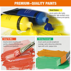 Artbreezing tube close-up showing paint texture and smooth blending benefit