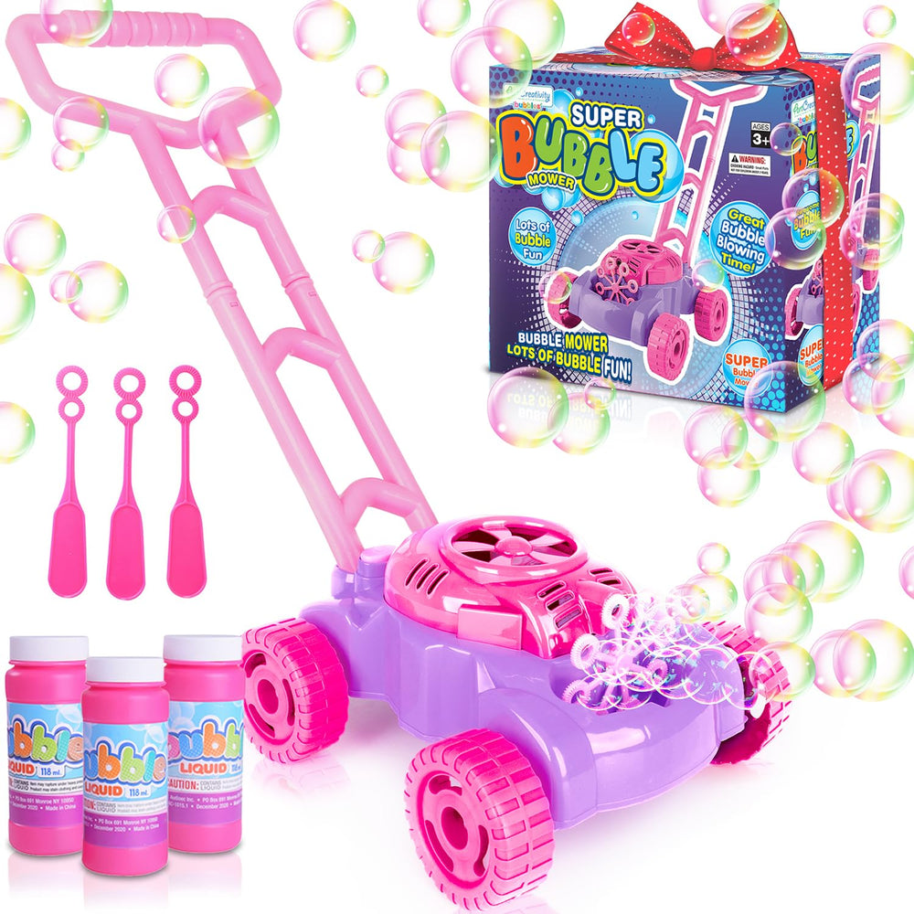 ArtCreativity bubble lawn mower front view showing colorful design and play appeal