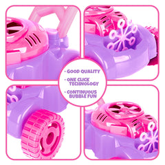 ArtCreativity toddler pushing bubble mower outdoors promoting walking and coordination