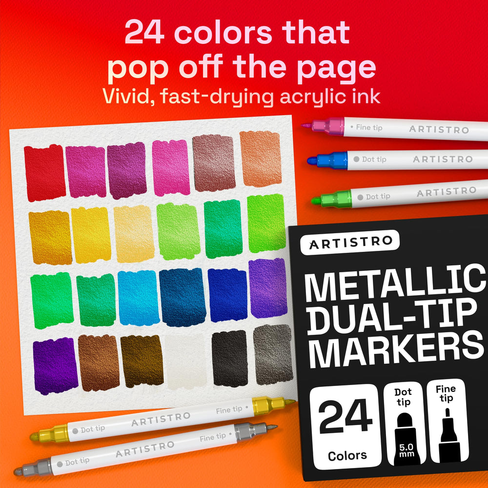 ARTISTRO fine 1 mm tip close-up for precise lines and detailed lettering work