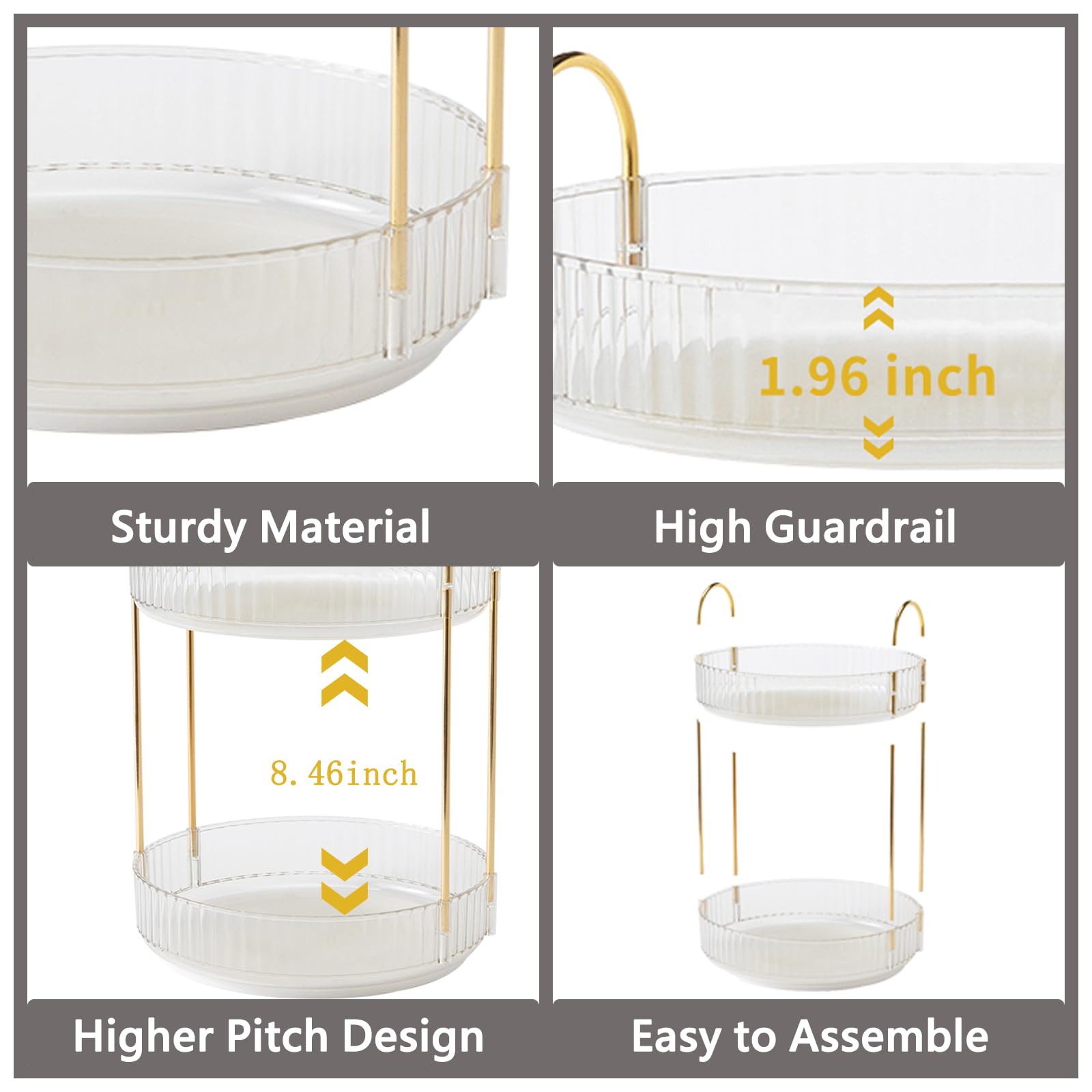 Asayuee height comparison next to perfume bottle showing tall-item fit
