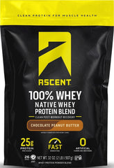 Ascent front pouch showing label and benefits for quick product ID