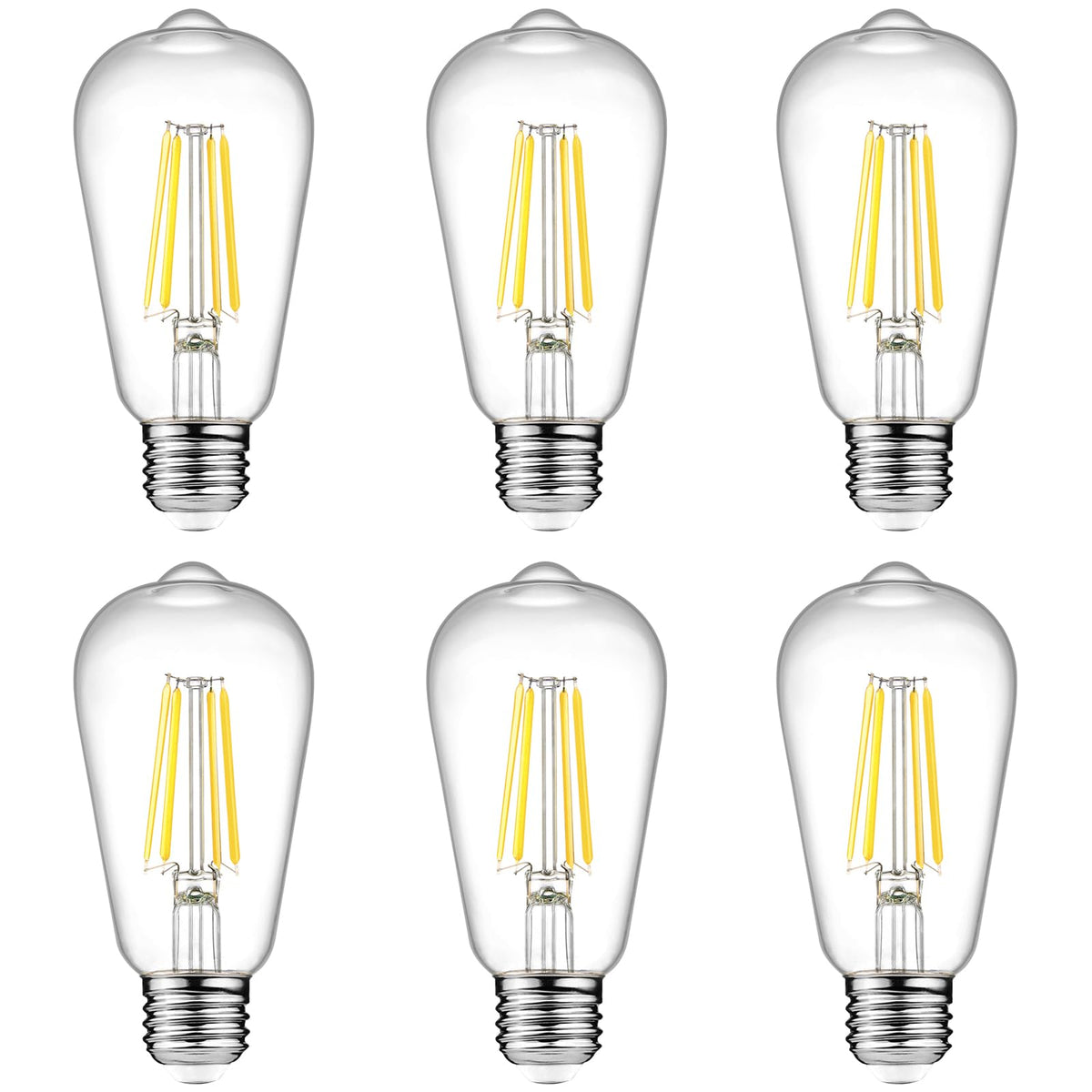 Ascher ST58 front packaging showing six bulbs and benefits